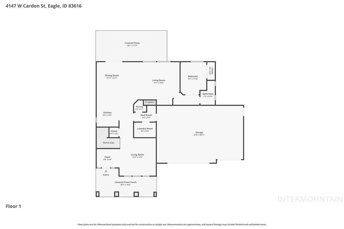 4147 W Cardon Street, Eagle, Idaho 83616, 5 Bedrooms, 3 Bathrooms, Residential For Sale, Price $799,990, 98998670