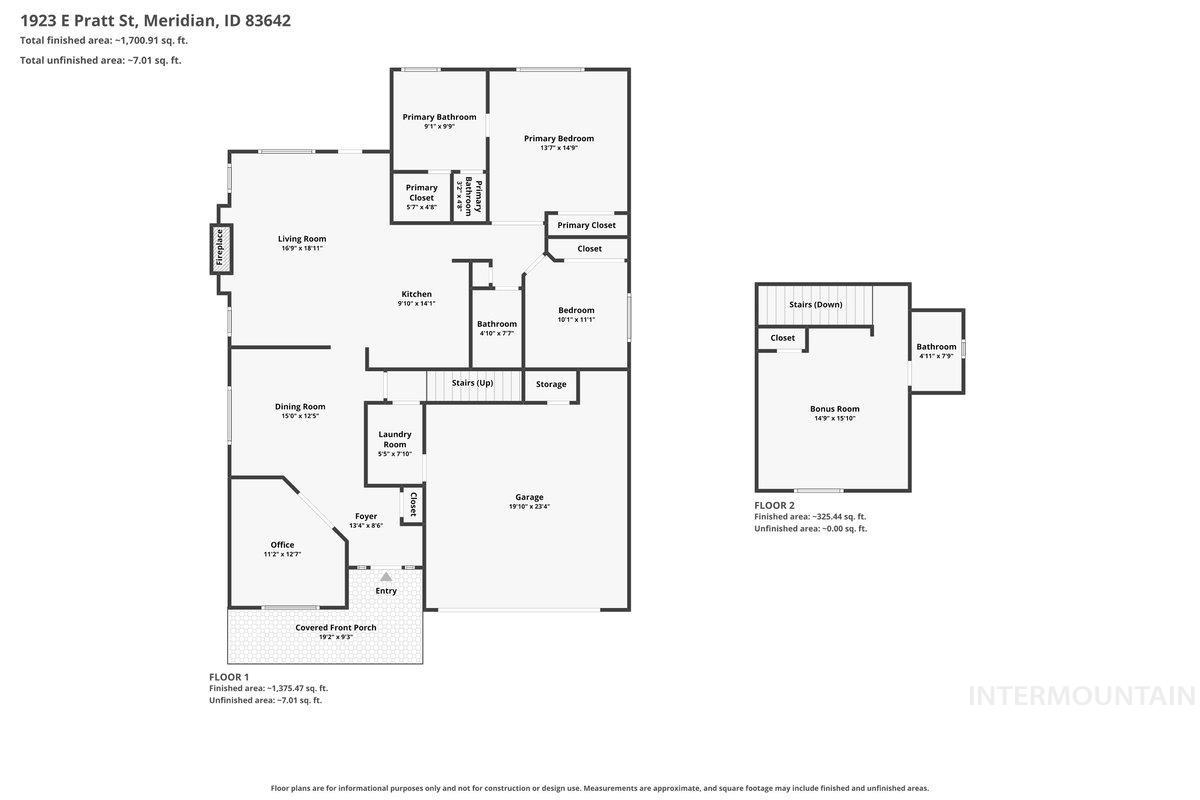 1923 E Pratt St, Meridian, Idaho 83642, 3 Bedrooms, 3 Bathrooms, Residential For Sale, Price $510,000, 98998705