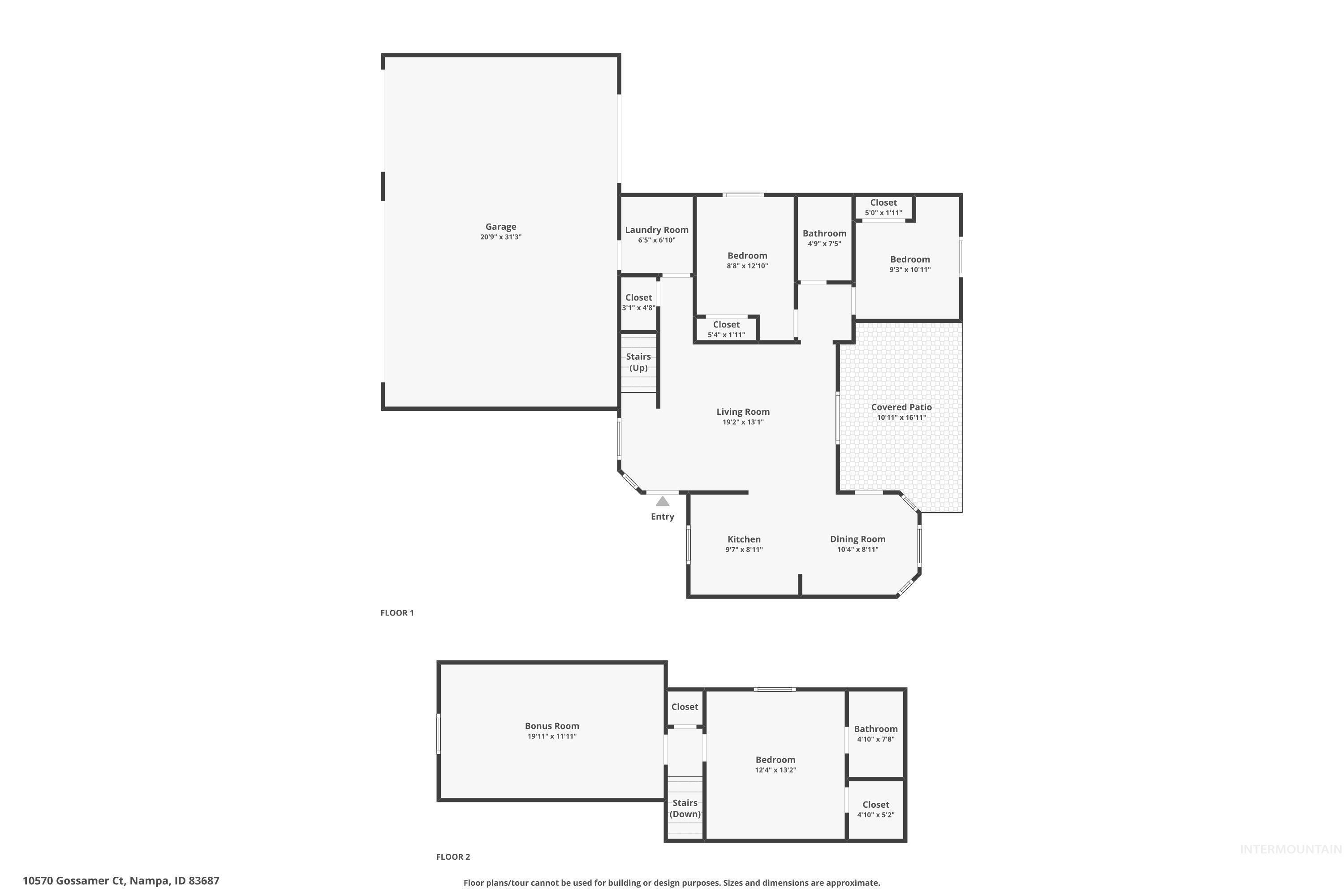10570 Gossamer Ct, Nampa, Idaho 83687, 3 Bedrooms, 2 Bathrooms, Residential For Sale, Price $375,000, 98998747