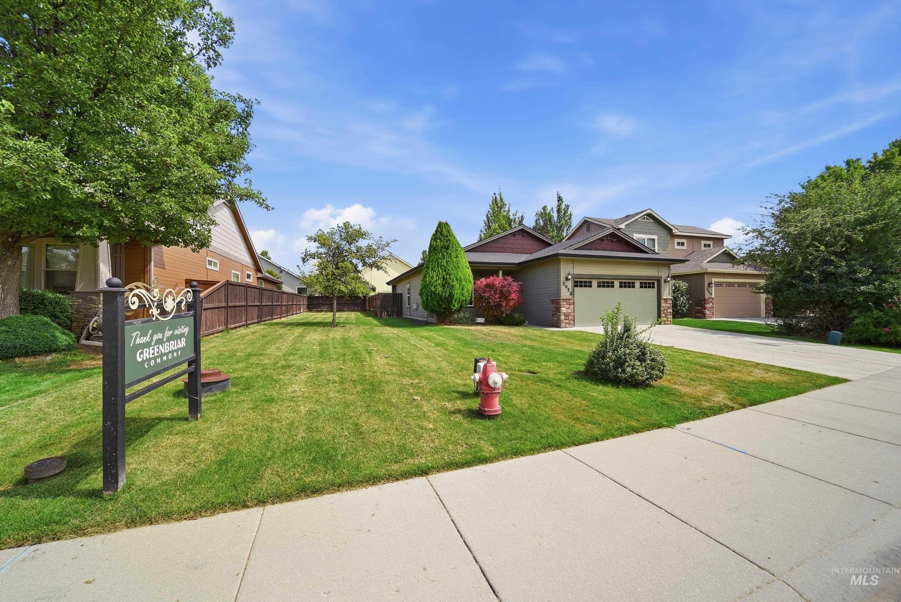 5952 S Red Crest Ave, Boise, Idaho 83709, 3 Bedrooms, 2 Bathrooms, Residential For Sale, Price $420,000, 98998816