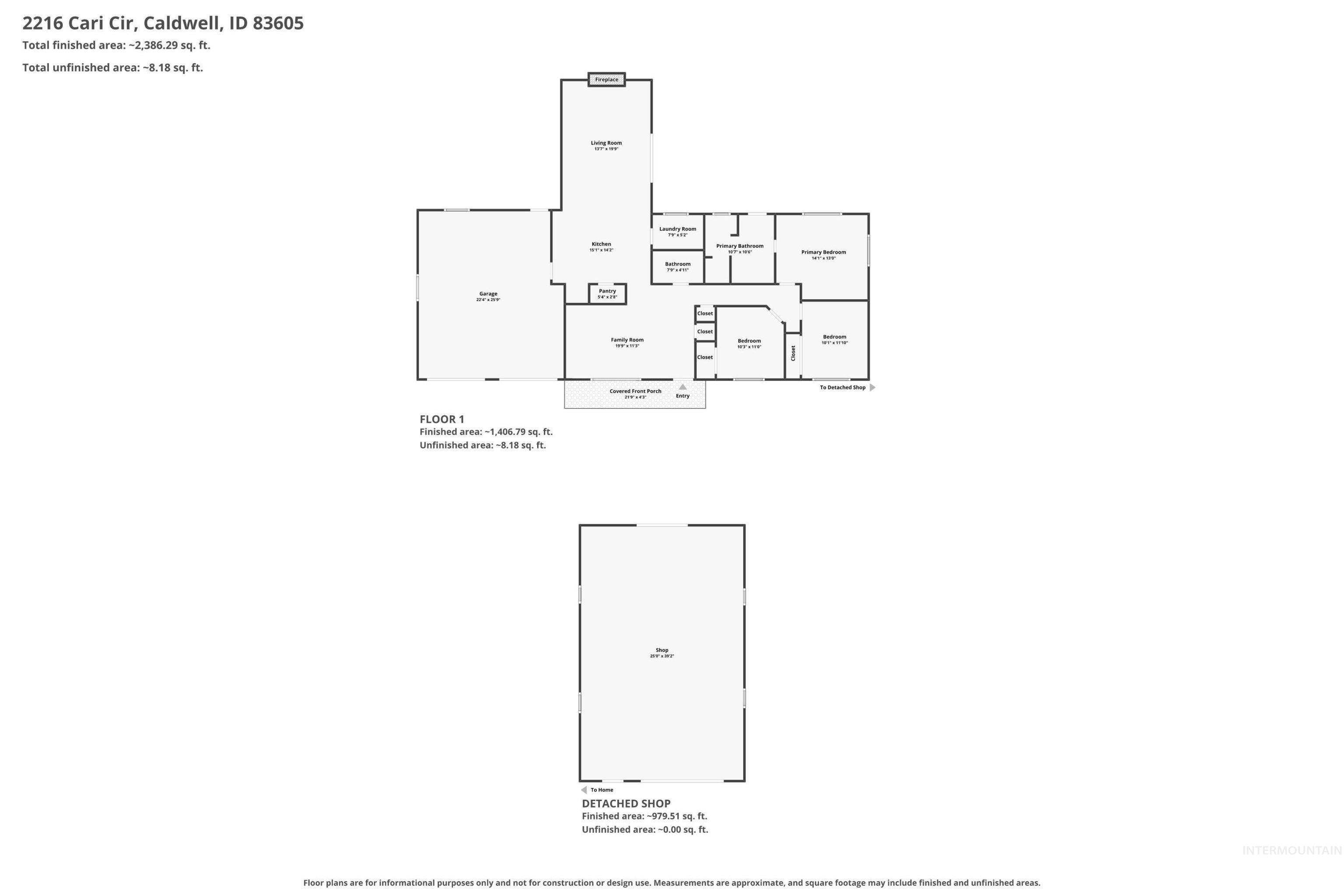 2216 Cari Cir, Caldwell, Idaho 83605, 3 Bedrooms, 2 Bathrooms, Residential For Sale, Price $524,900,MLS 98998978