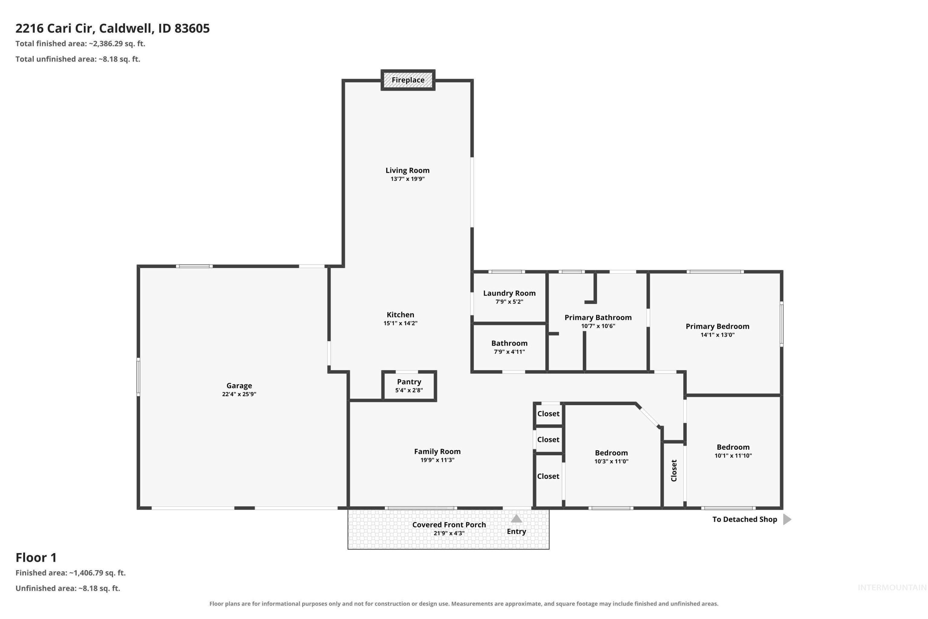 2216 Cari Cir, Caldwell, Idaho 83605, 3 Bedrooms, 2 Bathrooms, Residential For Sale, Price $524,900,MLS 98998978
