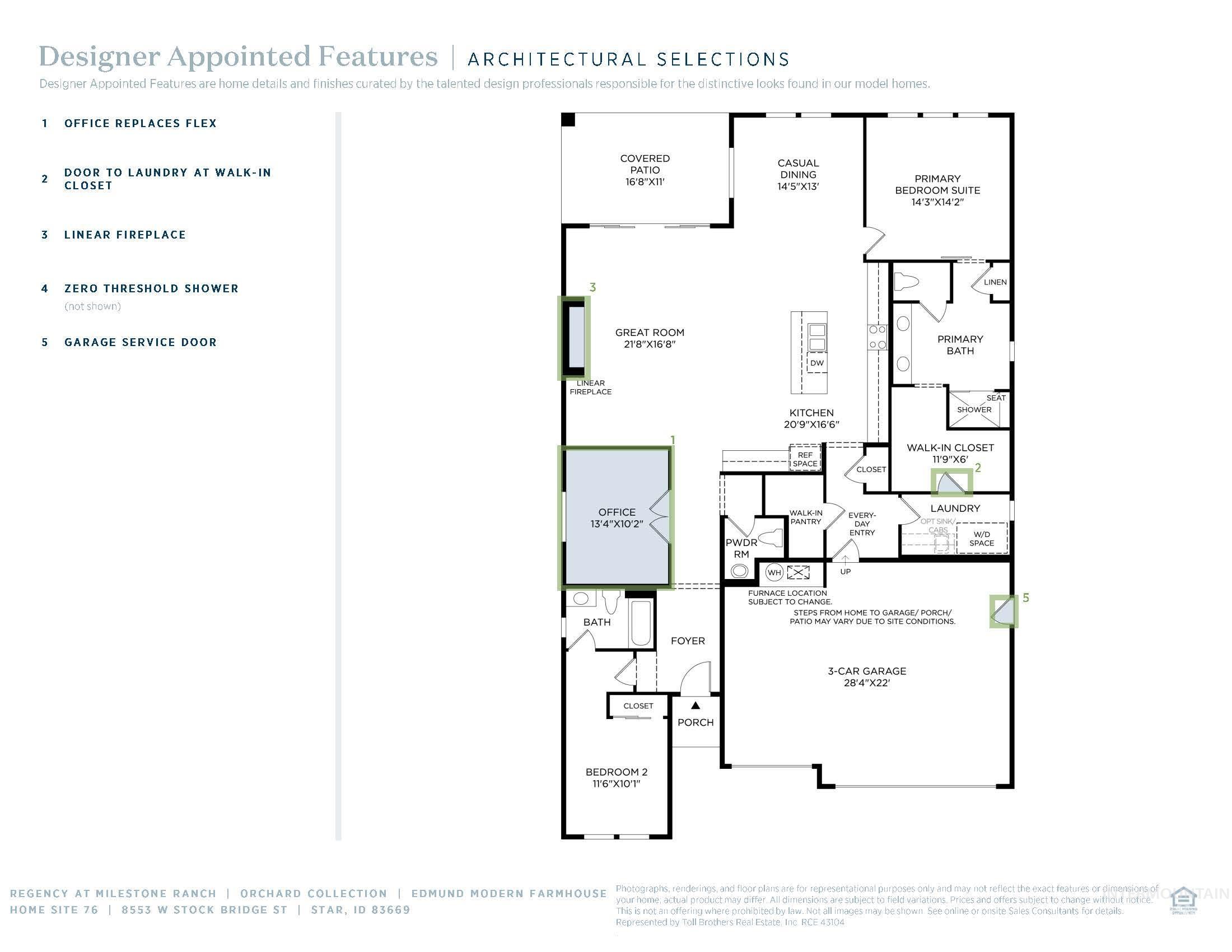 8553 W Stock Bridge St, Star, Idaho 83669, 2 Bedrooms, 2.5 Bathrooms, Residential For Sale, Price $674,000,MLS 98999334