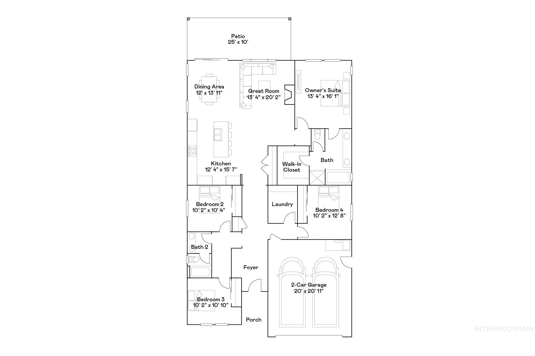 5007 N Corbell Ave, Meridian, Idaho 83646, 4 Bedrooms, 2 Bathrooms, Residential For Sale, Price $566,900,MLS 98999602