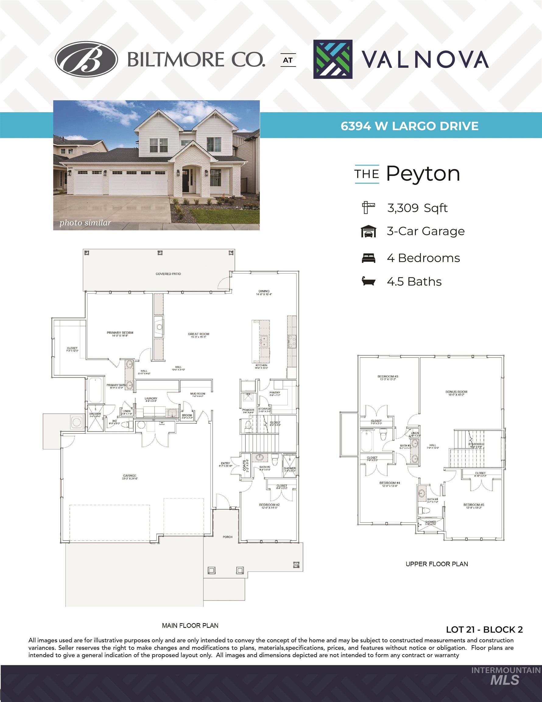 6394 W Largo Dr, Eagle, Idaho 83616, 4 Bedrooms, 4.5 Bathrooms, Residential For Sale, Price $989,900, 98999779