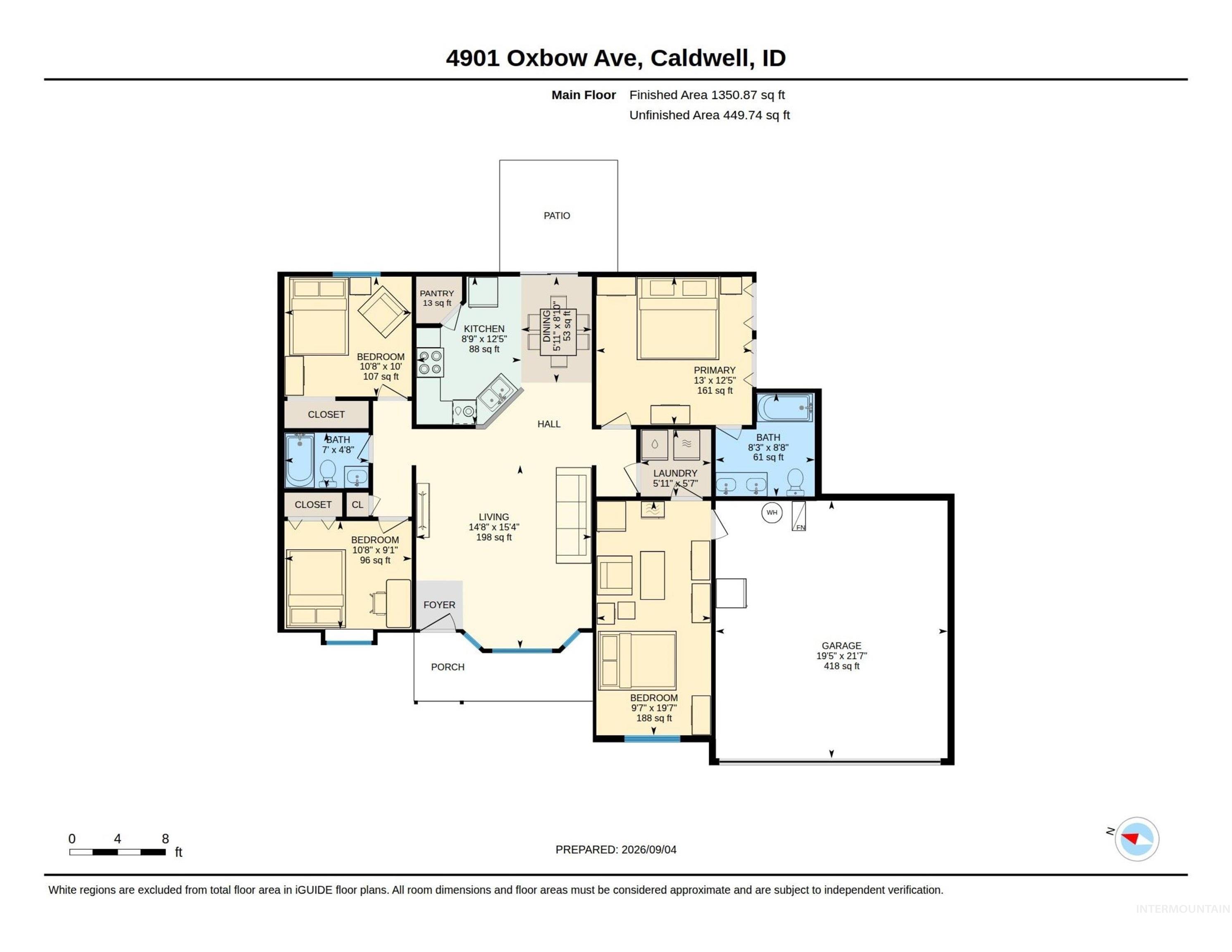 4901 Oxbow Ave, Caldwell, Idaho 83706, 3 Bedrooms, 2 Bathrooms, Residential For Sale, Price $350,000, 98999884
