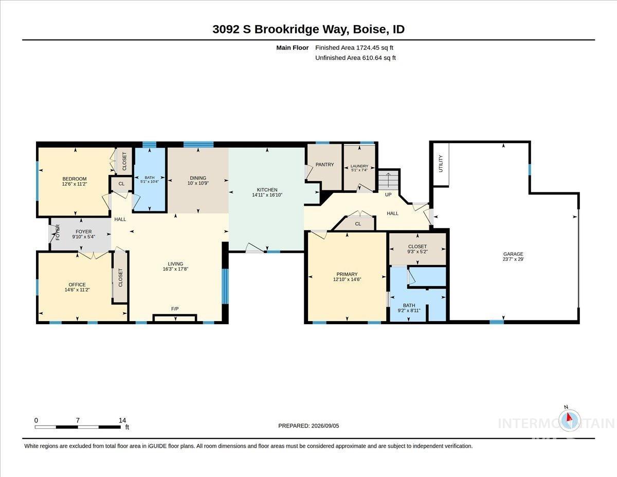 3092 S Brookridge Way, Boise, Idaho 83716, 4 Bedrooms, 3 Bathrooms, Residential For Sale, Price $835,000,MLS 99000015