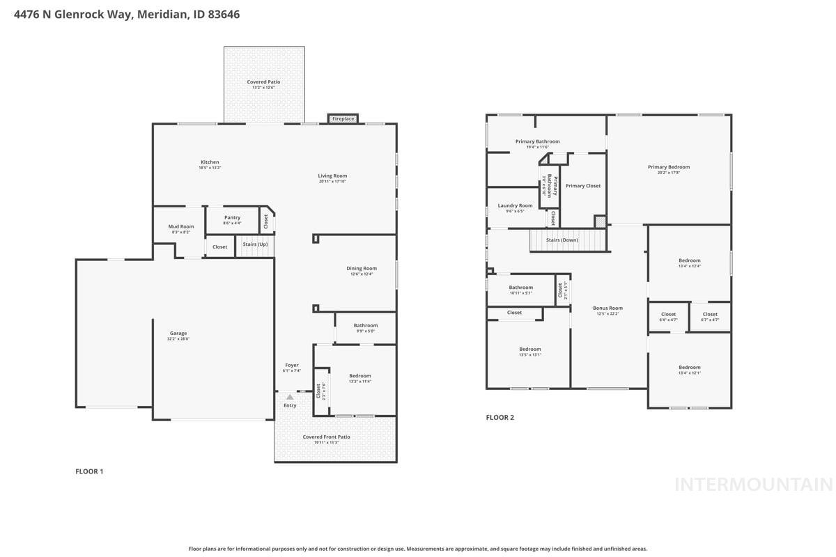 4476 N Glenrock Way, Meridian, Idaho 83646, 5 Bedrooms, 3 Bathrooms, Residential For Sale, Price $679,900,MLS 99000290