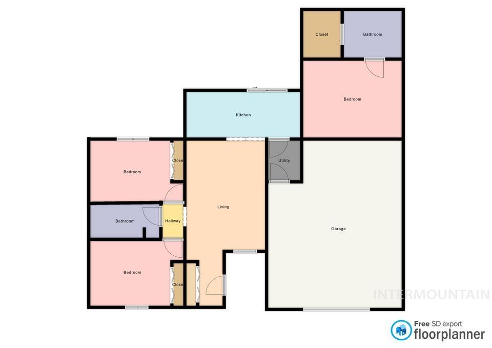 1455 N Haskett, Mountain Home, Idaho 83647, 3 Bedrooms, 2 Bathrooms, Residential For Sale, Price $334,900,MLS 99000563