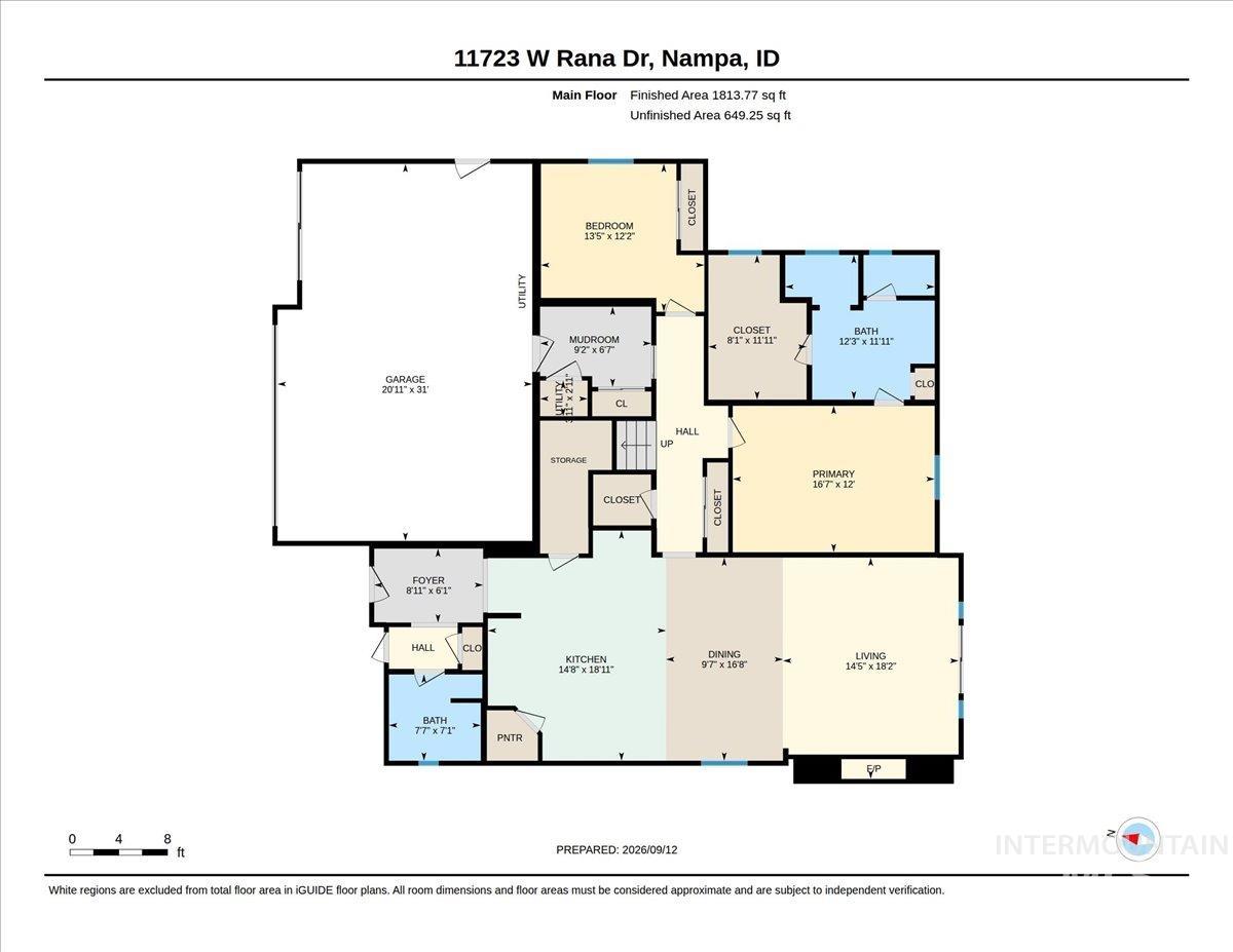 11723 W Rana Dr., Nampa, Idaho 83686, 4 Bedrooms, 3 Bathrooms, Residential For Sale, Price $699,900,MLS 99000690