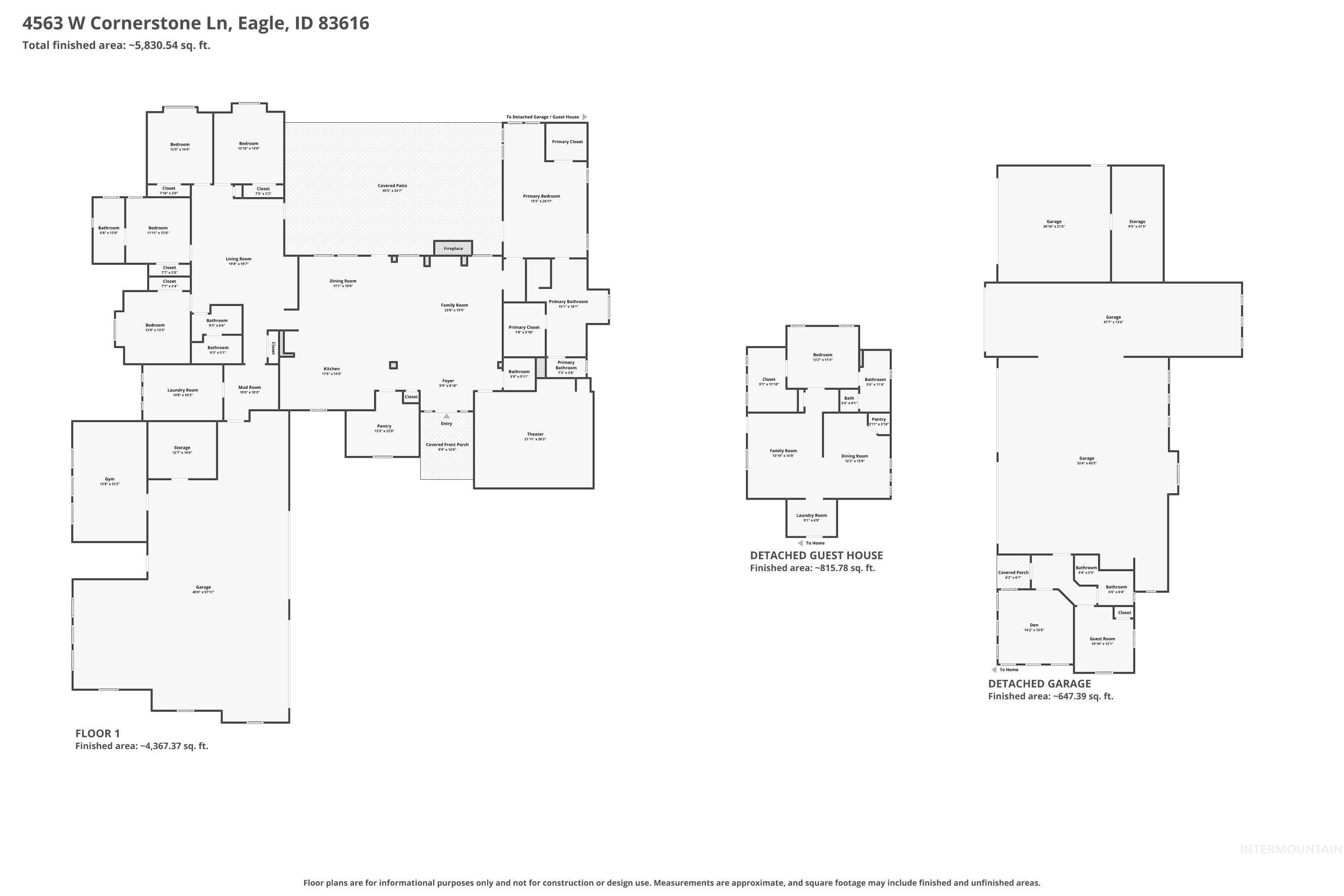 4563 W Cornerstone Lane, Eagle, Idaho 83616, 6 Bedrooms, 5.5 Bathrooms, Residential For Sale, Price $3,990,000, 99001226