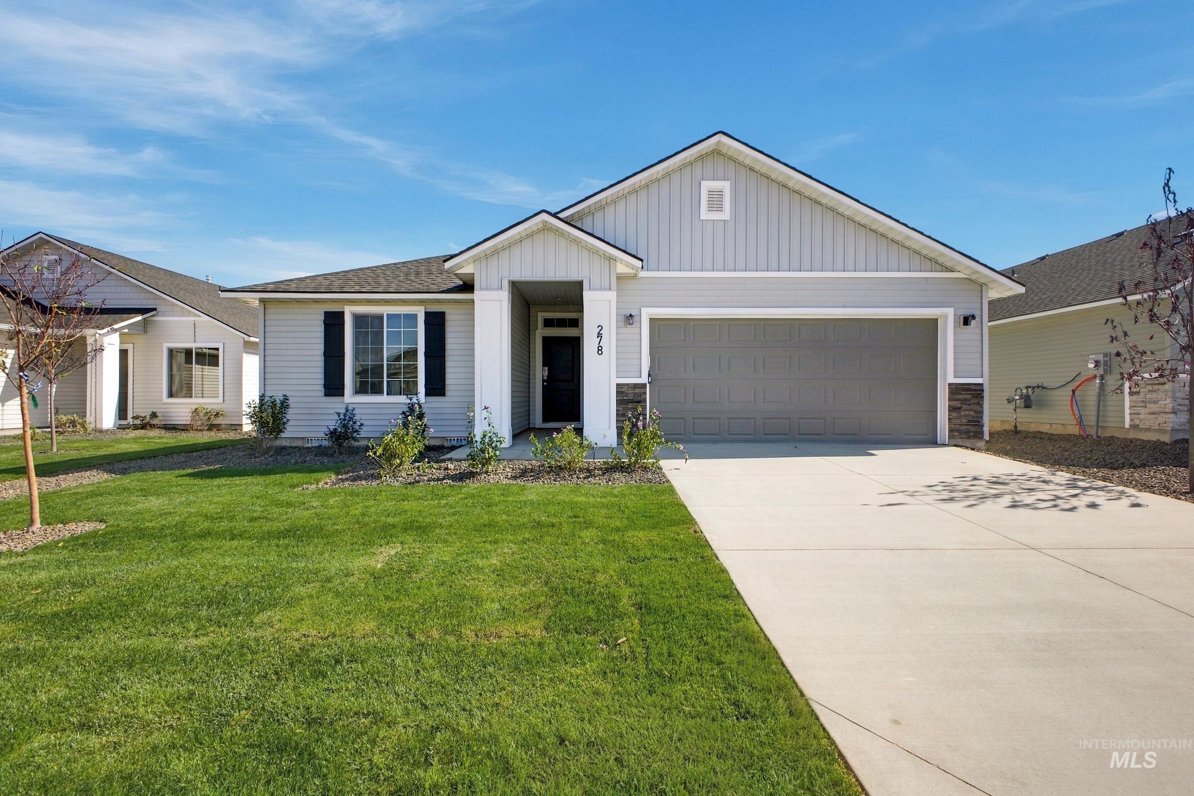 278 N Tideberry Ave, Kuna, Idaho 83634, 4 Bedrooms, 2 Bathrooms, Residential For Sale, Price $449,990,MLS 99001374