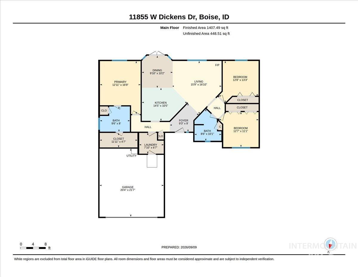 11855 W Dickens Dr, Boise, Idaho 83709, 3 Bedrooms, 2 Bathrooms, Residential For Sale, Price $445,000,MLS 99001431
