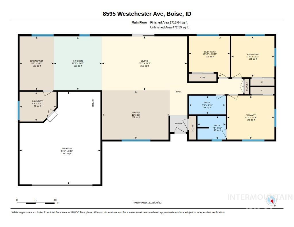 8595 W Westchester Ave, Boise, Idaho 83704, 3 Bedrooms, 2 Bathrooms, Residential For Sale, Price $499,900, 99001657