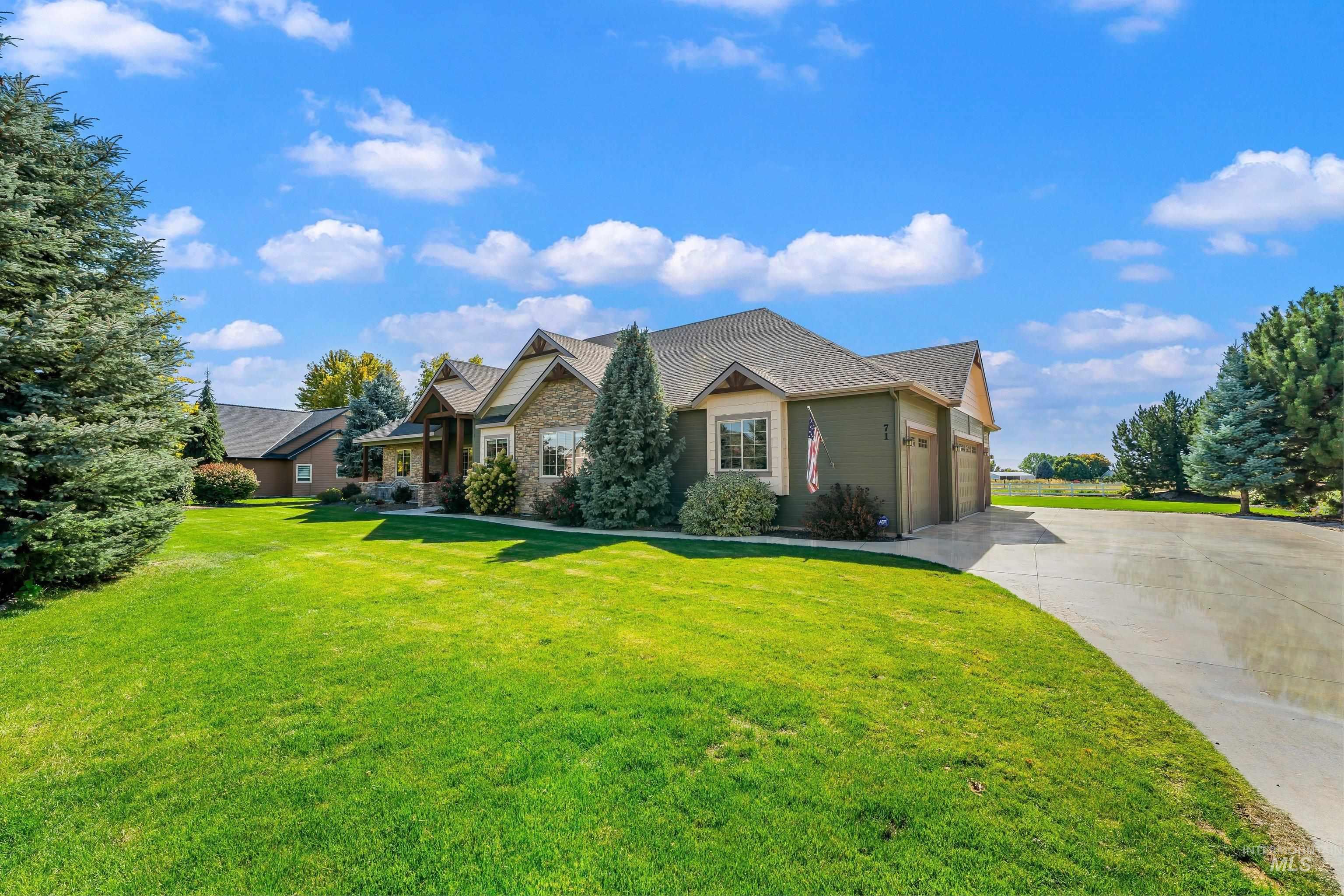 71 Arabian Way, Nampa, Idaho 83687, 4 Bedrooms, 3 Bathrooms, Residential For Sale, Price $1,050,000,MLS 99001808