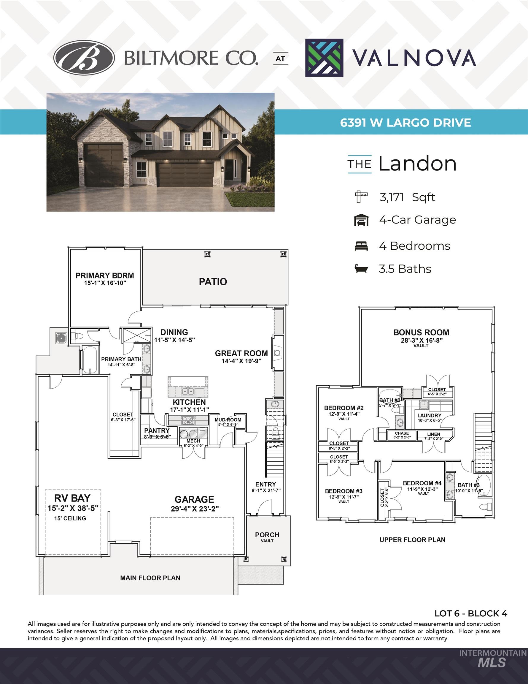 6391 W Largo Dr, Eagle, Idaho 83616, 4 Bedrooms, 3.5 Bathrooms, Residential For Sale, Price $974,900,MLS 99002222