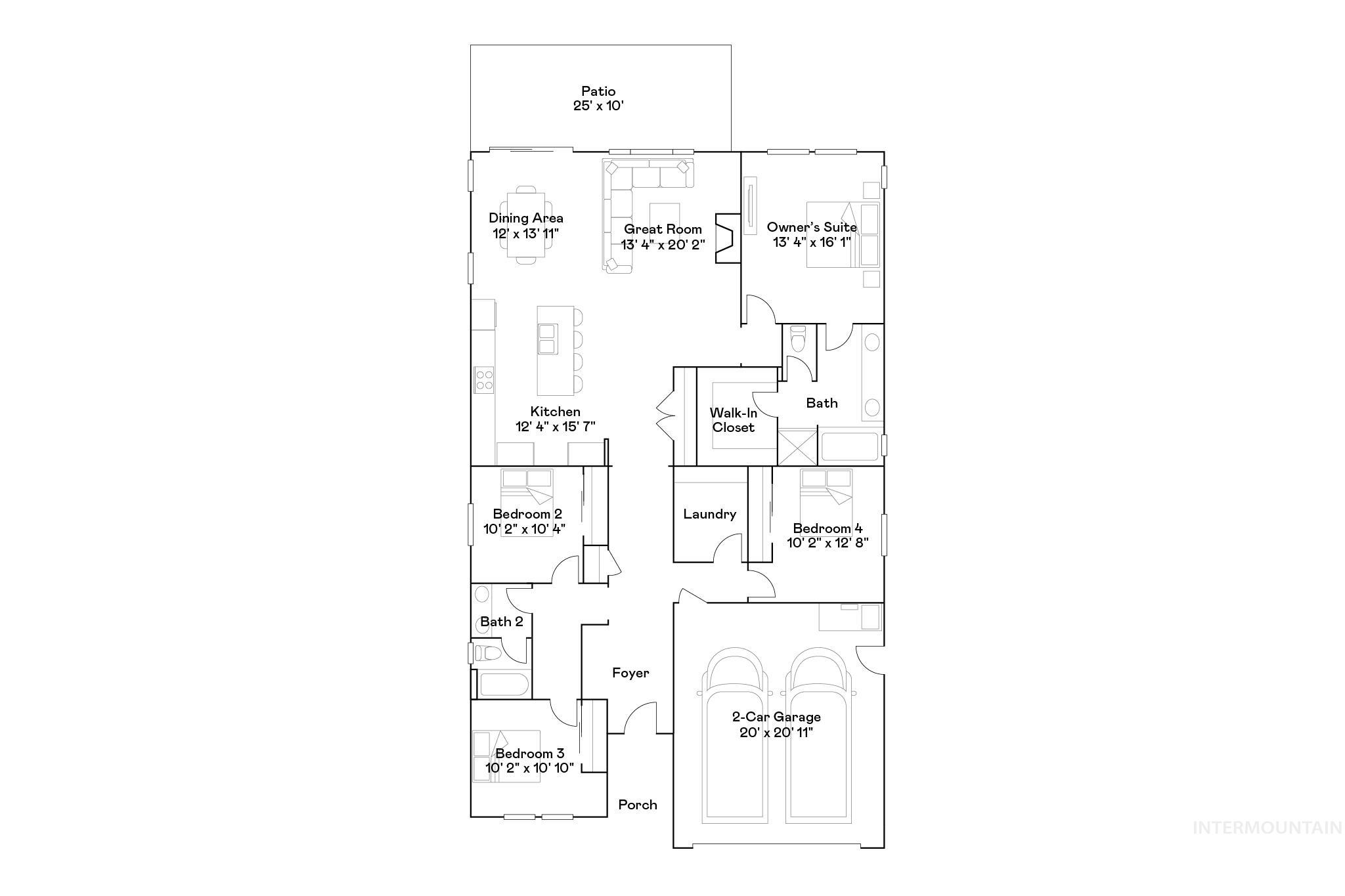7070 N Waverly Lavon Wy, Meridian, Idaho 83646, 4 Bedrooms, 2 Bathrooms, Residential For Sale, Price $529,900,MLS 99002253
