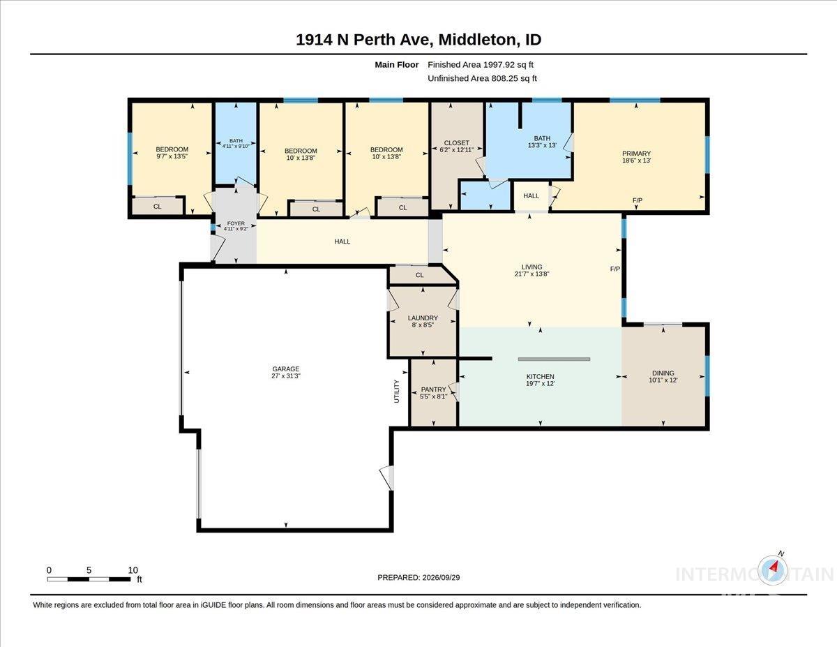 1914 N Perth Ave, Middleton, Idaho 83644, 4 Bedrooms, 2 Bathrooms, Residential For Sale, Price $574,900,MLS 99002305