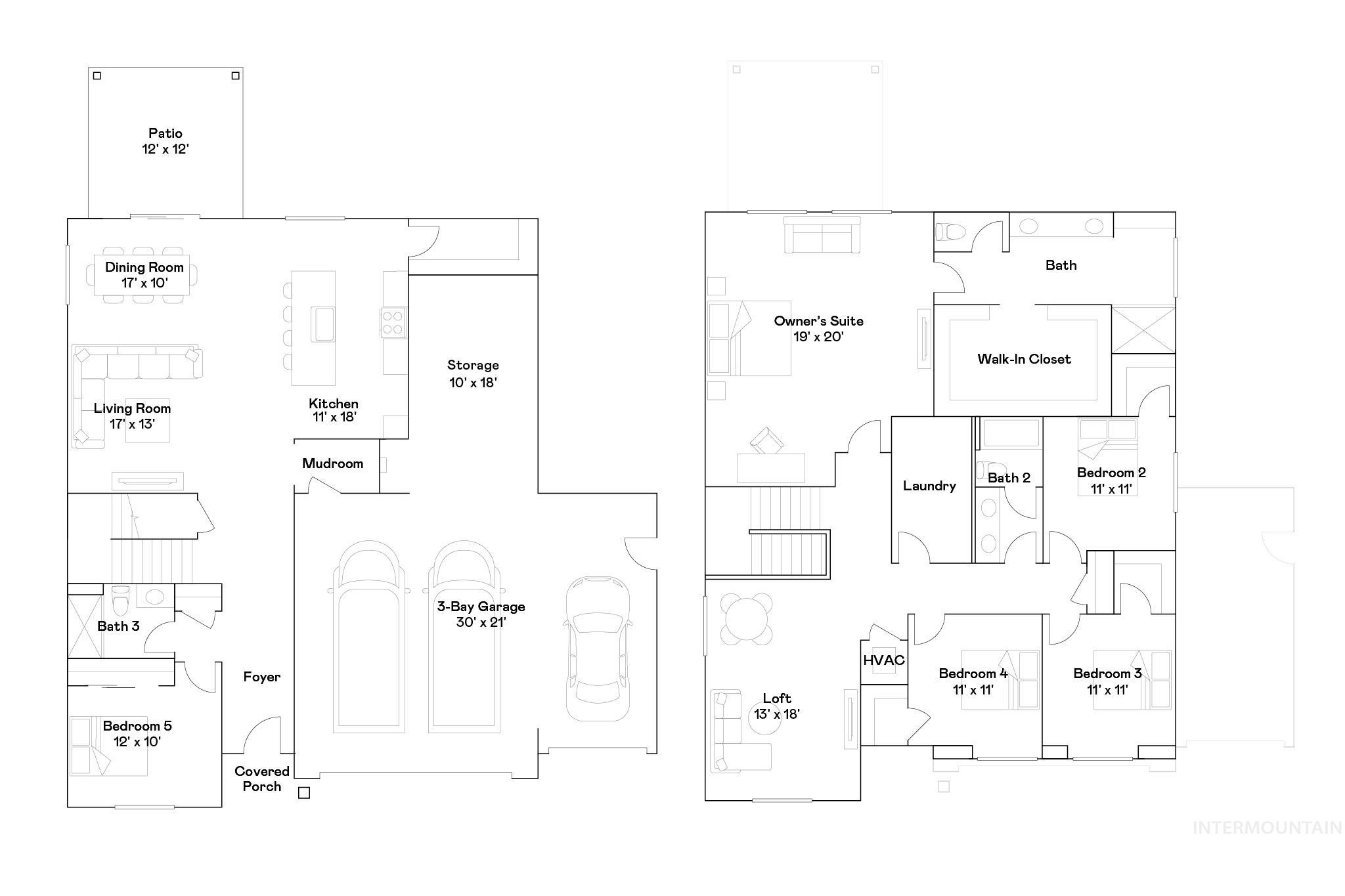 2682 W Bee Balm St, Kuna, Idaho 83634, 5 Bedrooms, 3 Bathrooms, Residential For Sale, Price $597,900,MLS 99002448