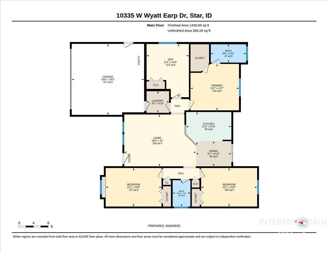 10335 W Wyatt Earp Drive, Star, Idaho 83669, 4 Bedrooms, 2 Bathrooms, Residential For Sale, Price $449,900,MLS 99002528