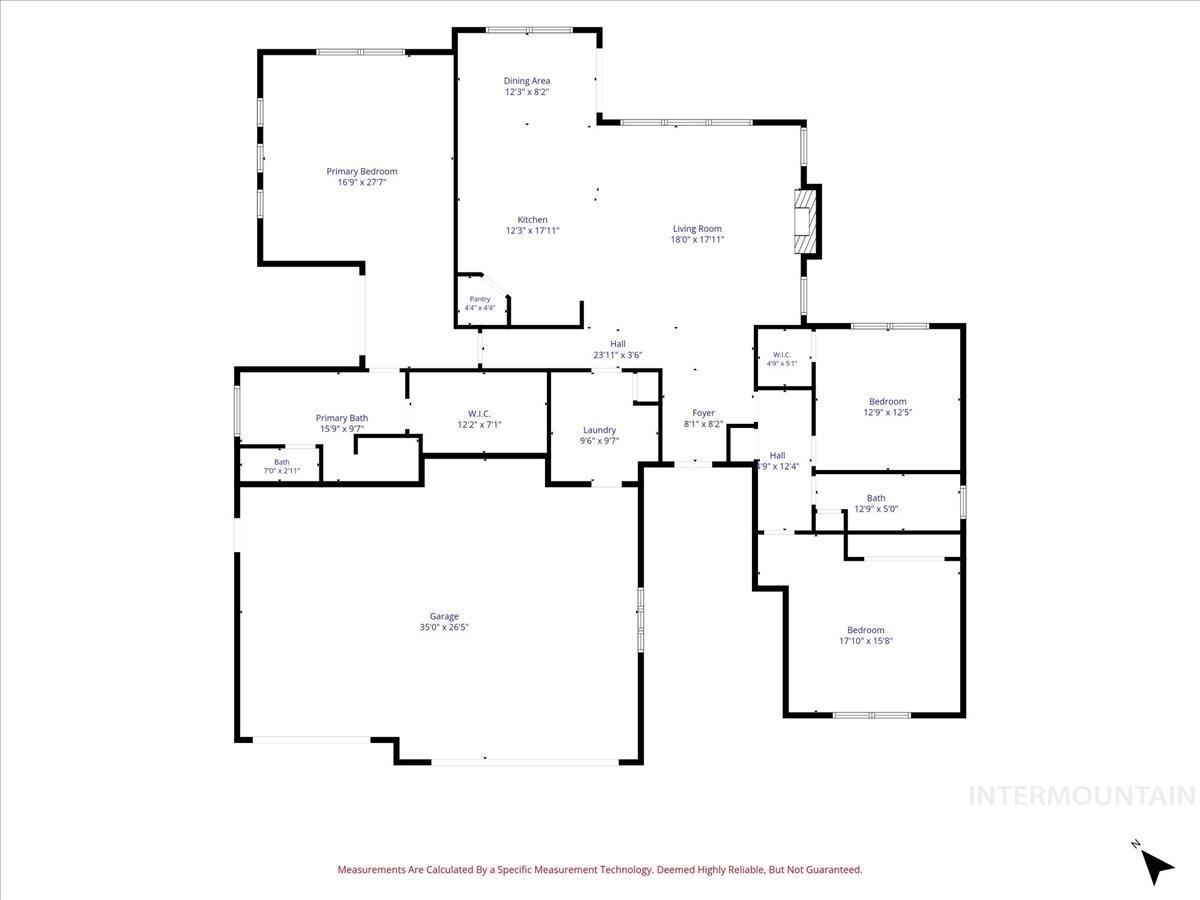 1058 E Radiant Ridge Dr., Meridian, Idaho 83642, 3 Bedrooms, 2 Bathrooms, Residential For Sale, Price $729,000,MLS 99002624