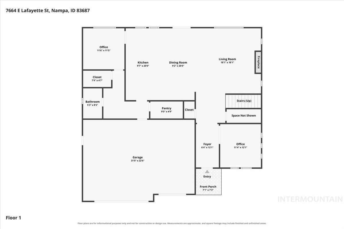 7664 E Lafayette St, Nampa, Idaho 83687, 5 Bedrooms, 3 Bathrooms, Residential For Sale, Price $639,900,MLS 99002626