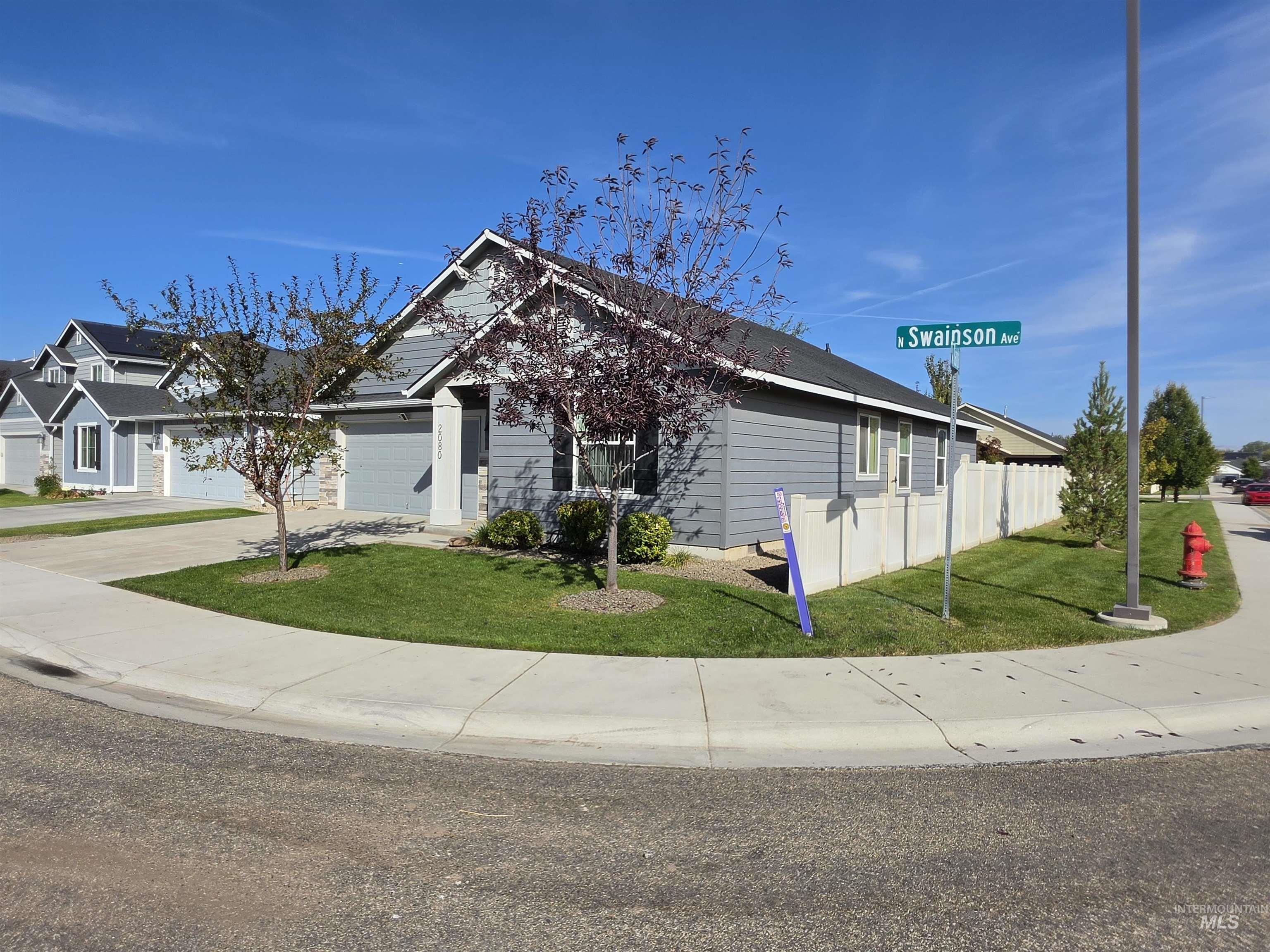 2080 N Swainson Ave, Meridian, Idaho 83646, 3 Bedrooms, 2 Bathrooms, Residential For Sale, Price $419,900,MLS 99002717