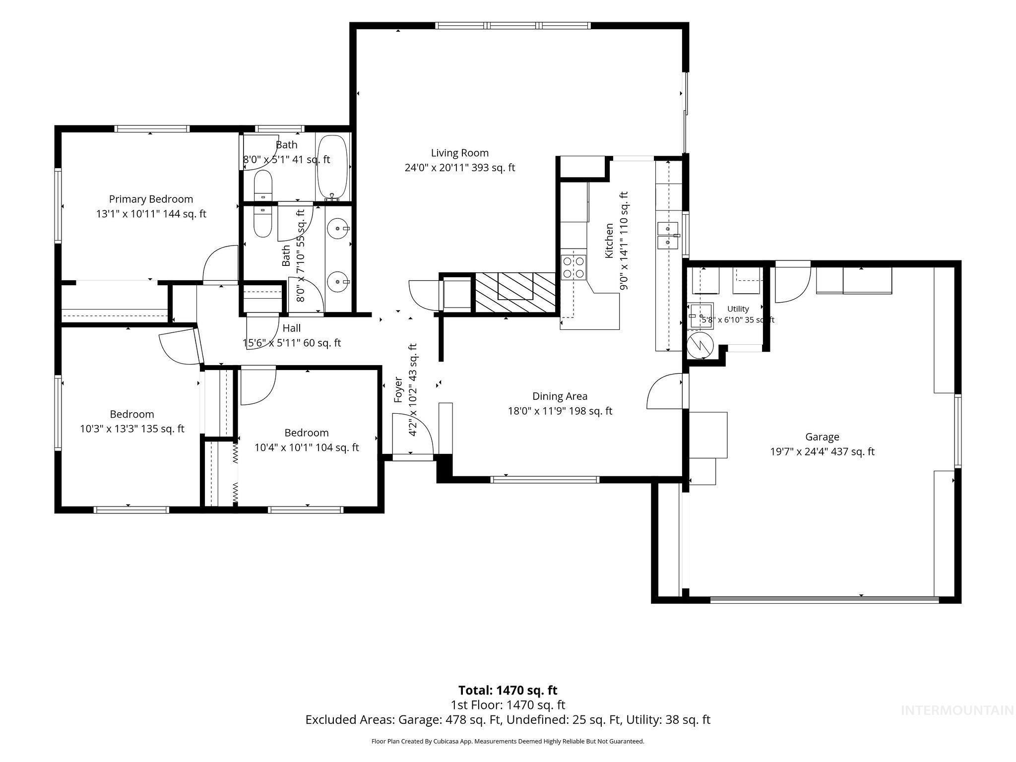 448 W bird, Nampa, Idaho 83686, 3 Bedrooms, 1.5 Bathrooms, Residential For Sale, Price $395,000,MLS 99002748