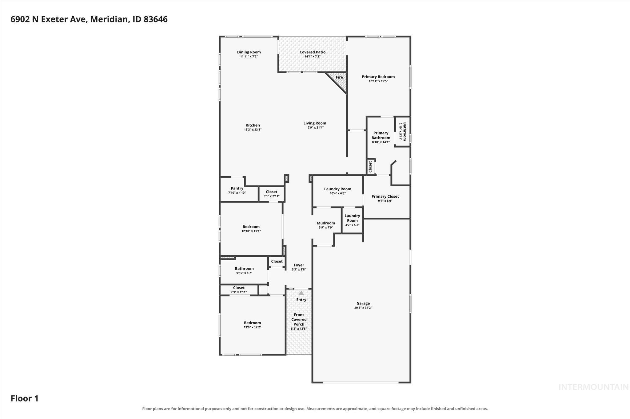 6902 N Exeter Ave, Meridian, Idaho 83646, 3 Bedrooms, 2 Bathrooms, Residential For Sale, Price $675,000,MLS 99002829