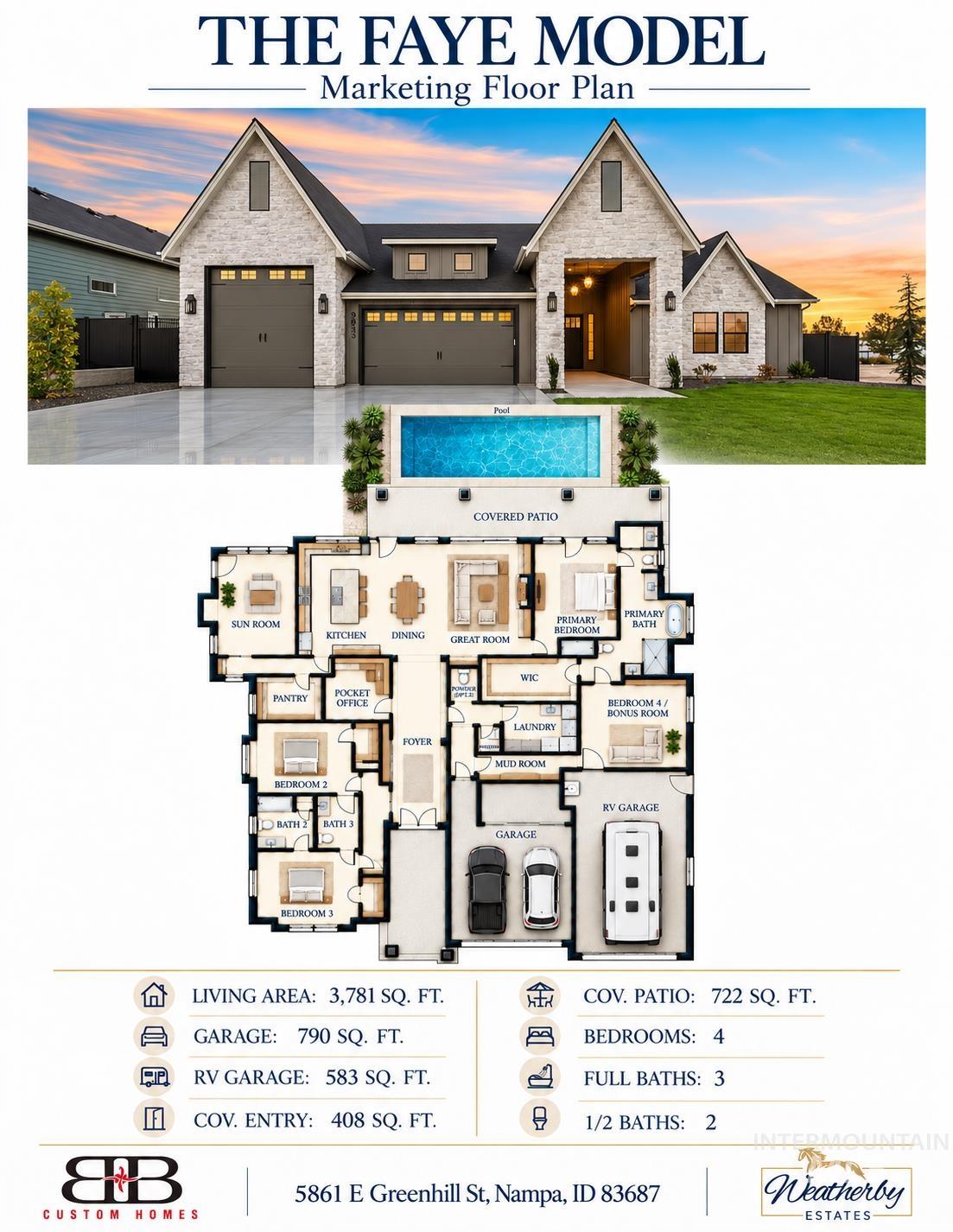 5861 E Greenhill St, Nampa, Idaho 83687, 4 Bedrooms, 4 Bathrooms, Residential For Sale, Price $1,899,900,MLS 99003120