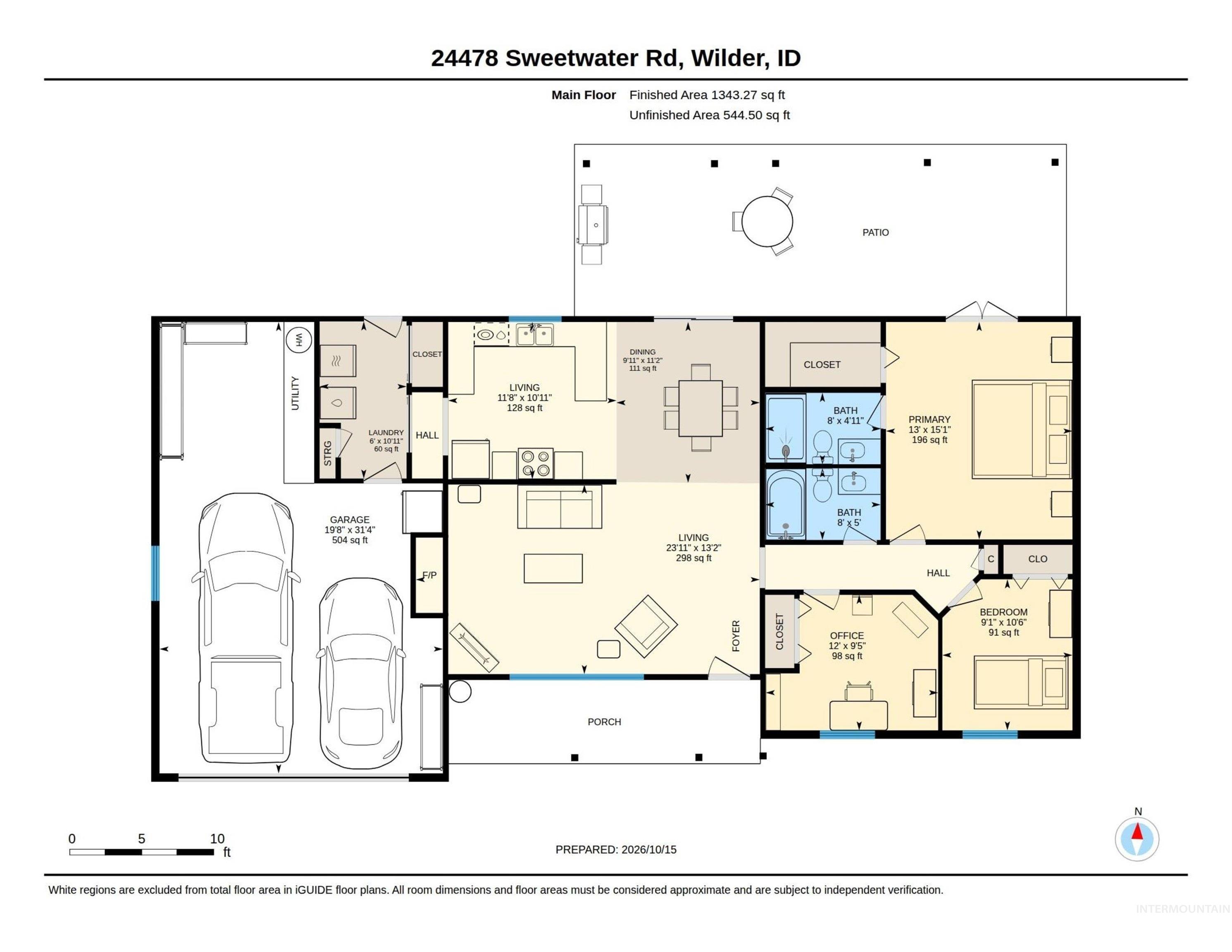 24478 Sweetwater Rd., Wilder, Idaho 83676, 3 Bedrooms, 2 Bathrooms, Residential For Sale, Price $575,000,MLS 99003982