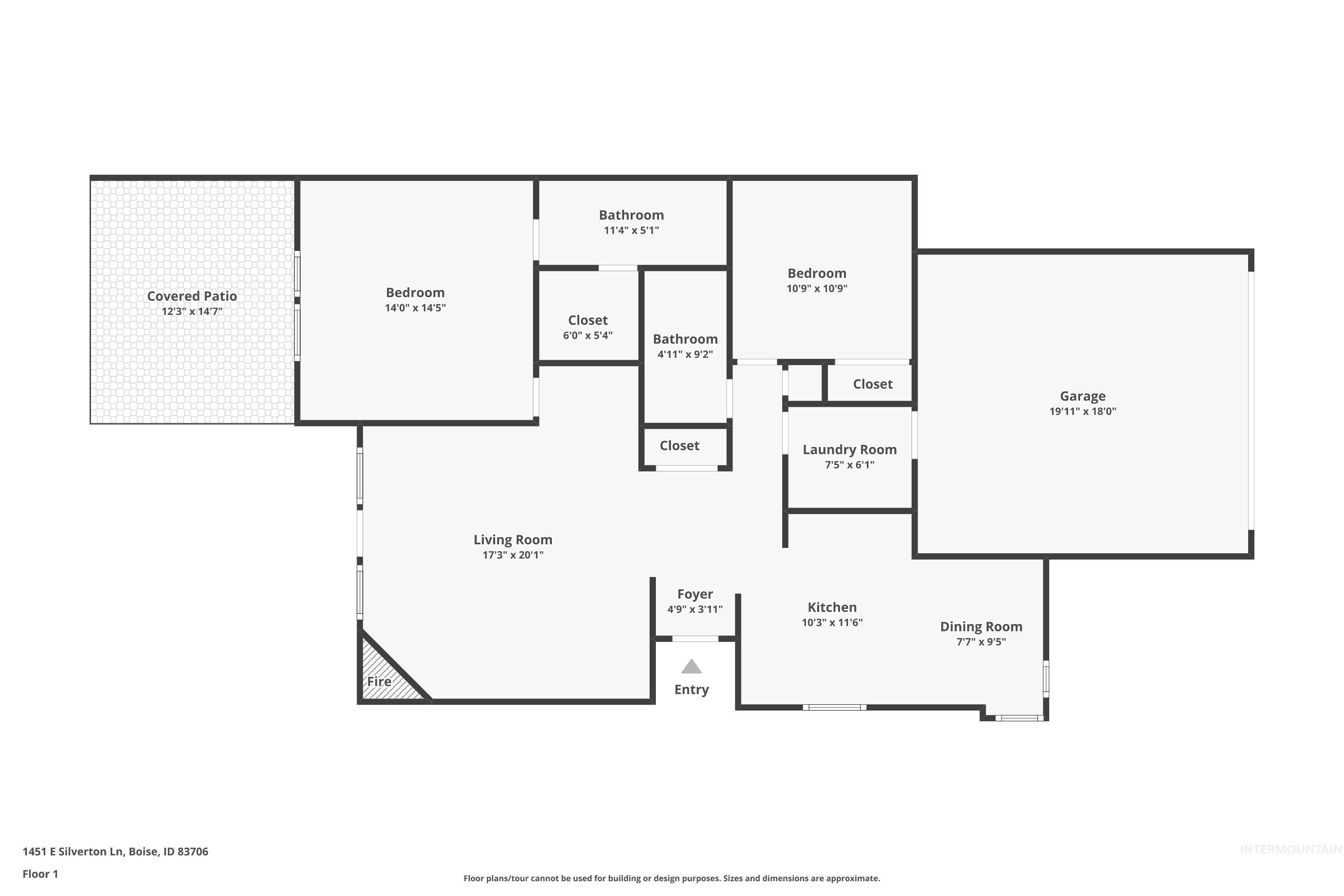 1451 E Silverton Ln., Boise, Idaho 83706, 2 Bedrooms, 2 Bathrooms, Residential For Sale, Price $400,000,MLS 99004043