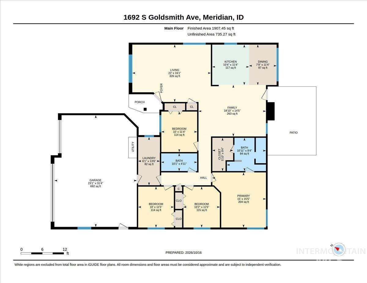 1692 S Goldsmith Ave, Meridian, Idaho 83642, 4 Bedrooms, 2 Bathrooms, Residential For Sale, Price $579,000, 99004084