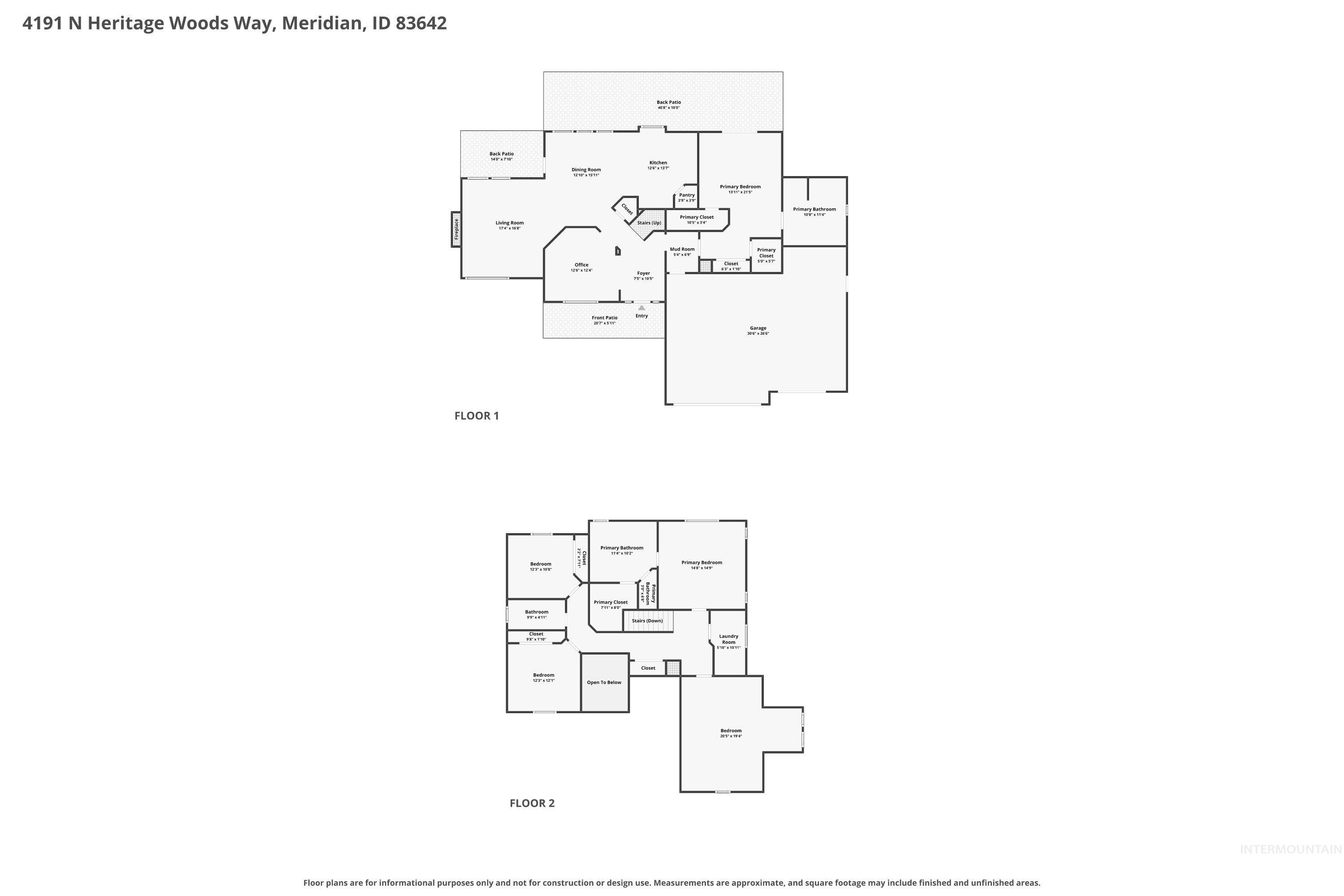 4191 N Heritage Woods Way, Meridian, Idaho 83646, 4 Bedrooms, 3 Bathrooms, Residential For Sale, Price $749,990,MLS 99004132
