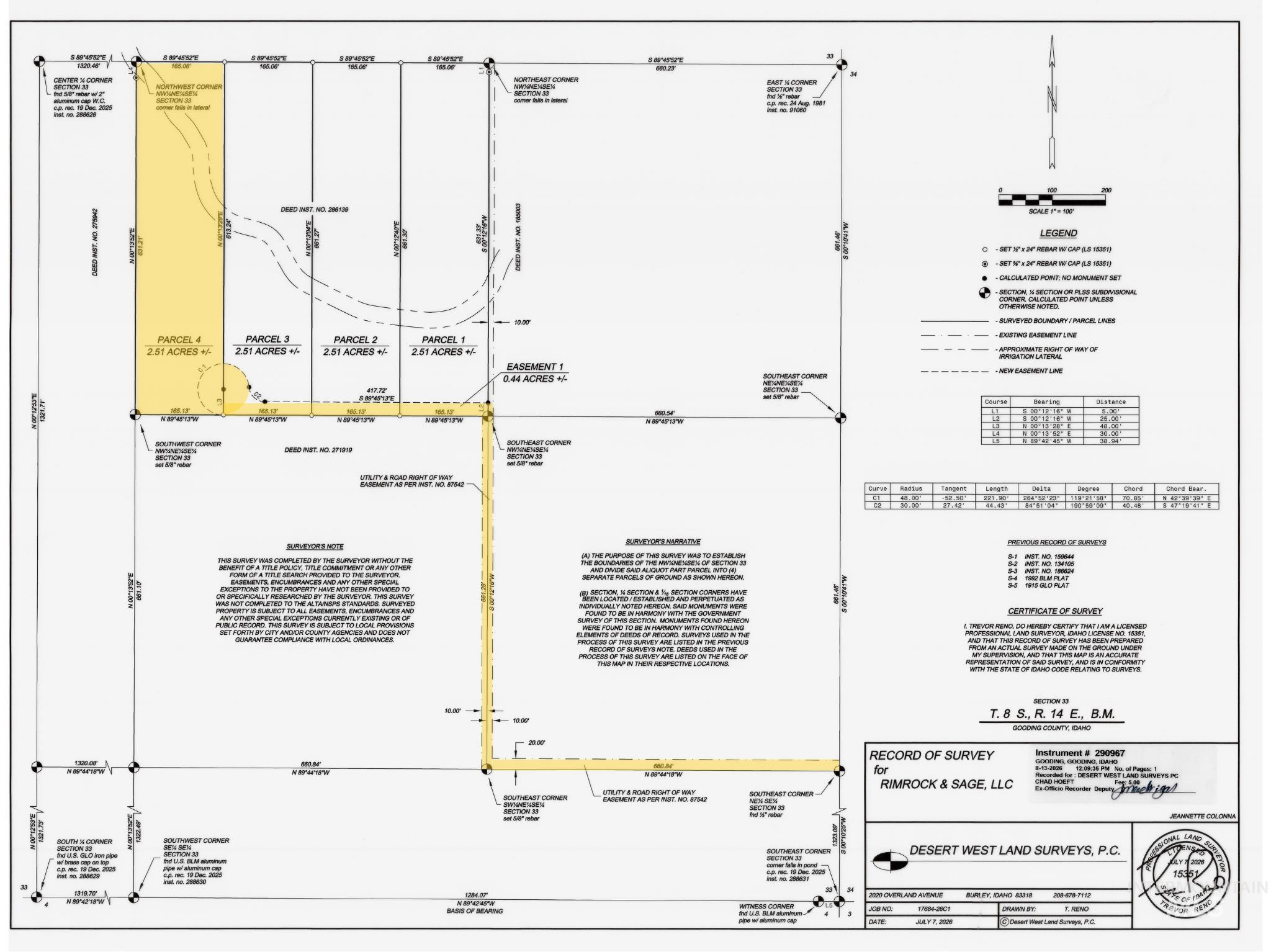 Parcel 4 3575 S., Wendell, Idaho 83355, Land For Sale, Price $149,900, 99004401