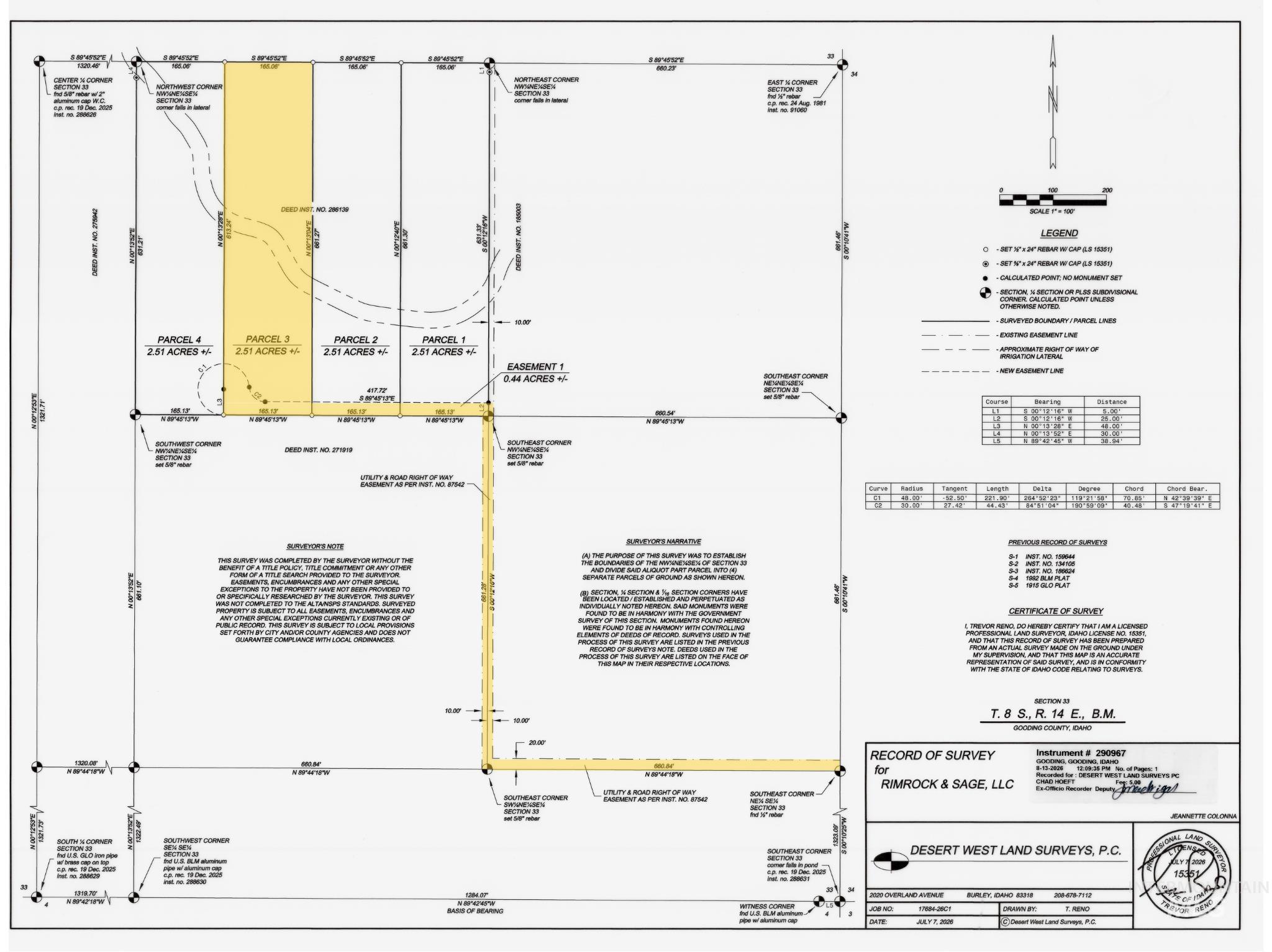 Parcel 3 3575 S., Wendell, Idaho 83355, Land For Sale, Price $149,900, 99004402
