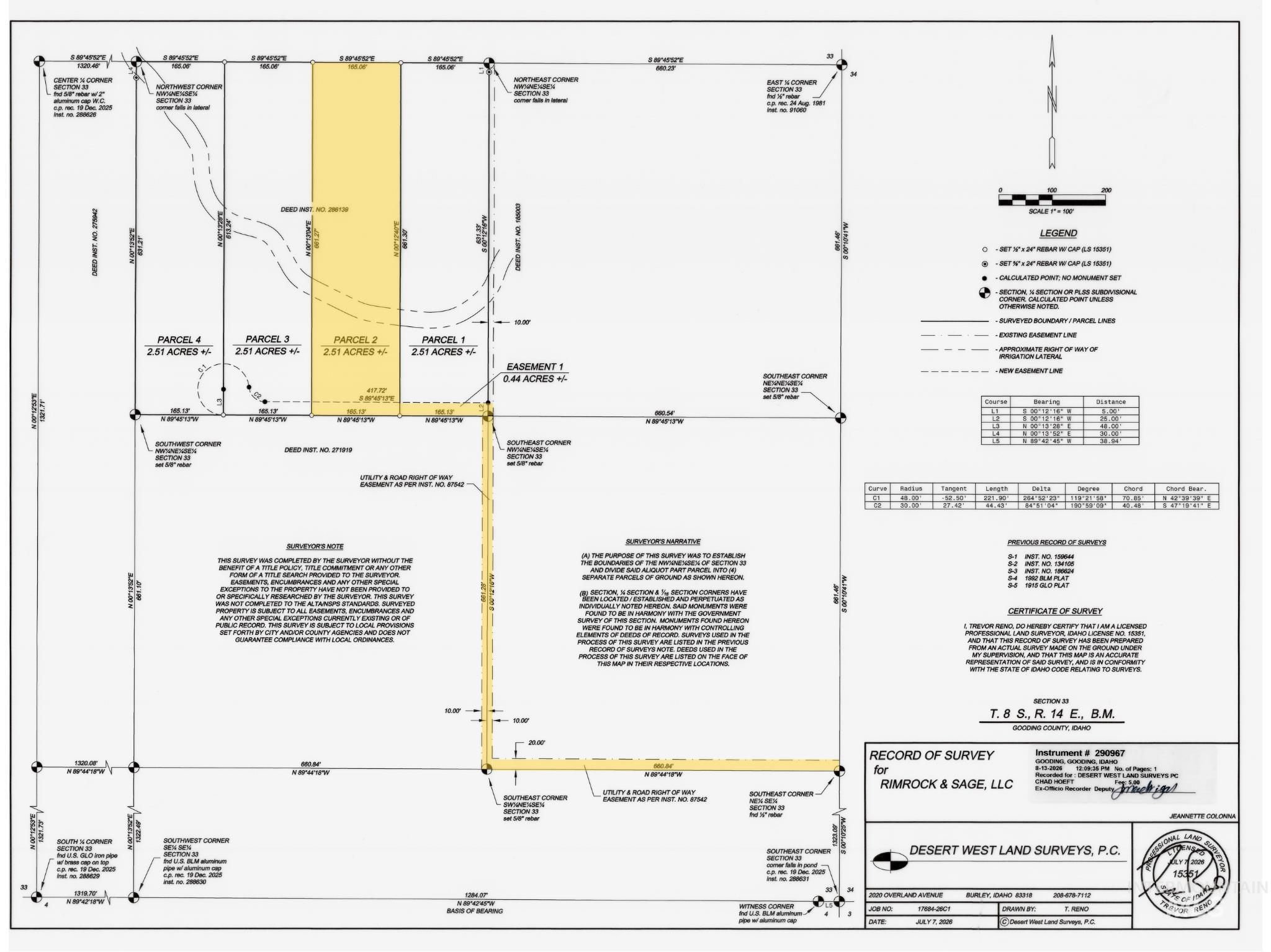 Parcel 2 3575 S., Wendell, Idaho 83355, Land For Sale, Price $149,900, 99004403